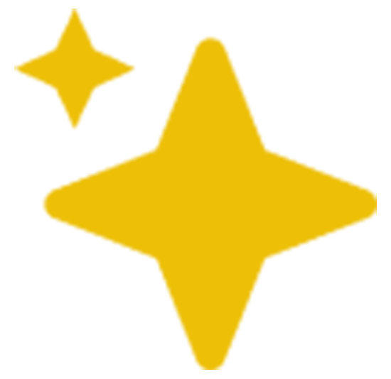 Yellow sparkling stars on light gray background—Lucky's Pressure Washing